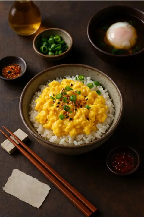 Japanese tamago rice bowl